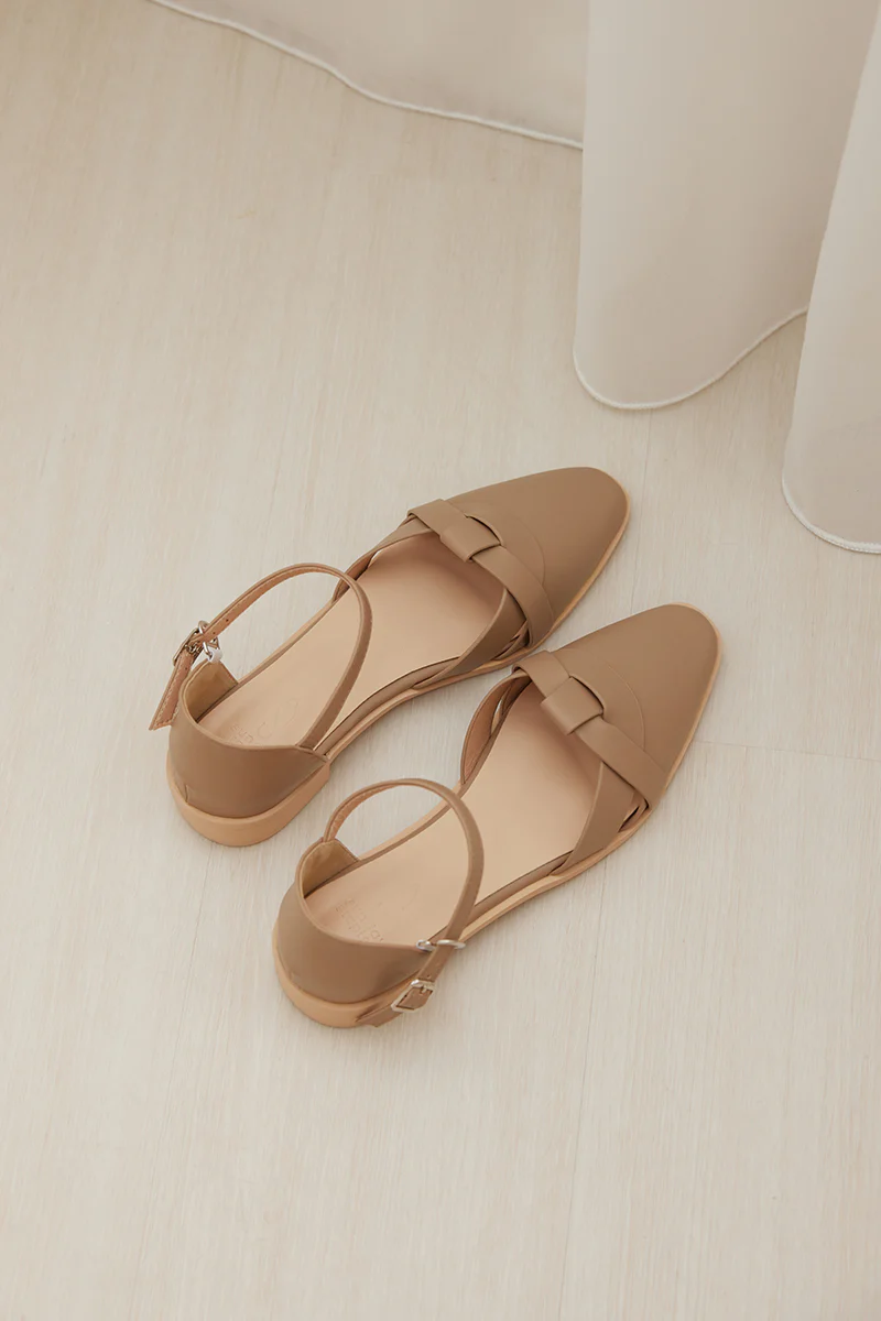 River Weaved Flats in Taupe - Image 6