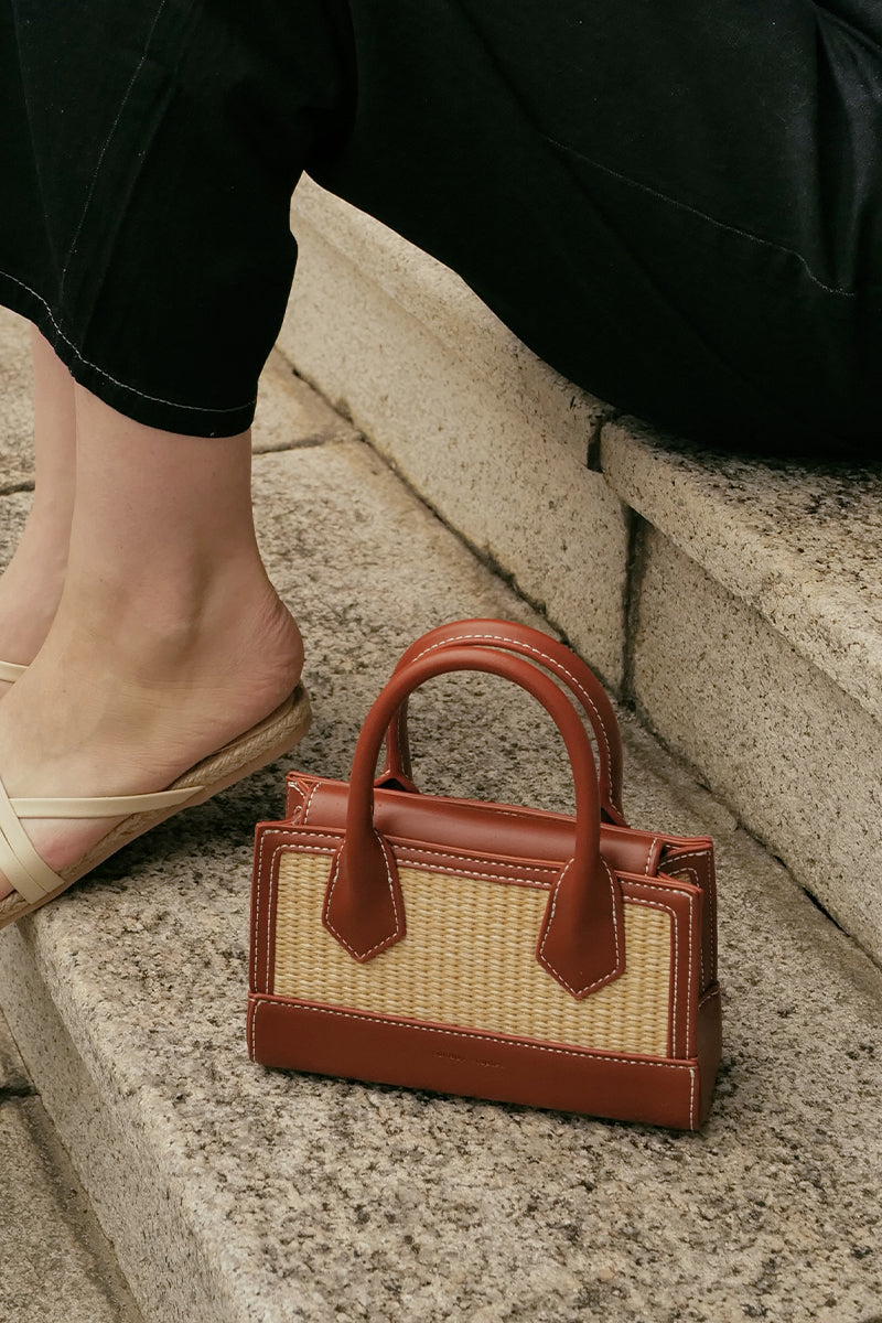 Riviera Bag in Chestnut Rattan - Image 4