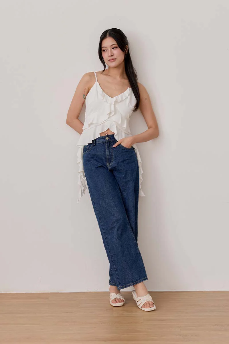 Rovena Interlocking Cloud Block Heels in Waterproof Linen - Image 3