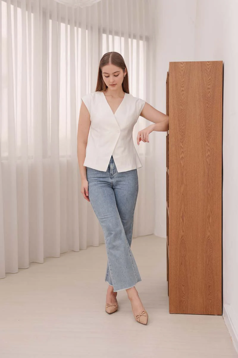 Rumi Bow Flats in Nude - Image 2