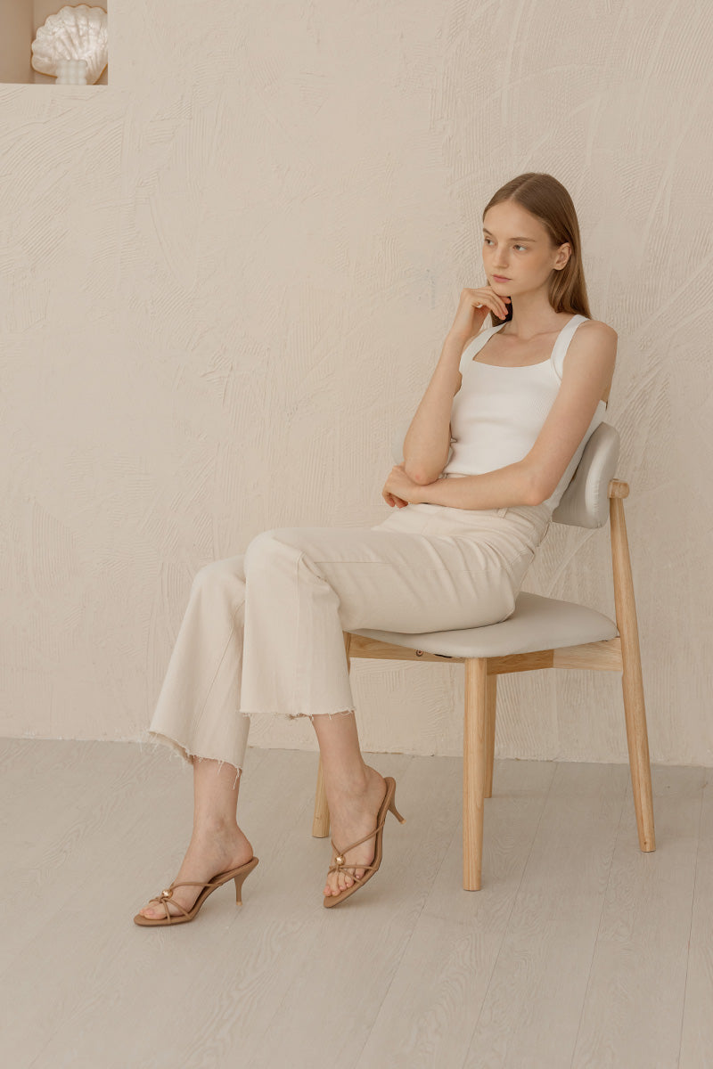 Sabine Strappy Heels in Nude - Image 4