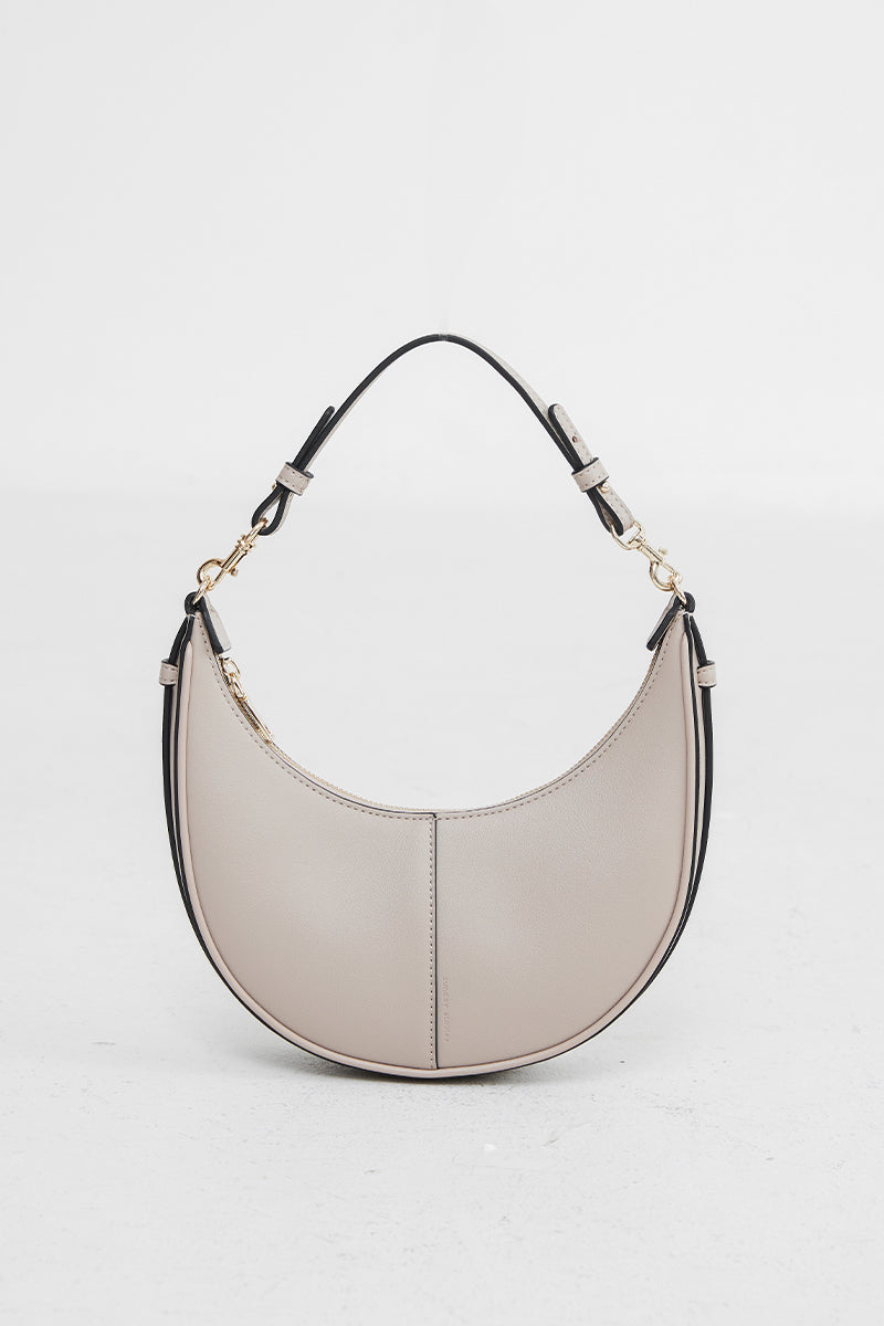 Selene Crescent Bag in Taupe - Image 5