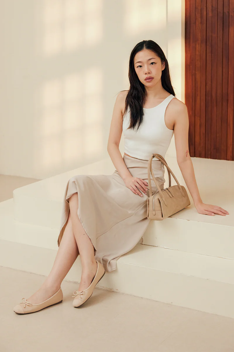 Solene Duo Ballet Flats in Nude - Image 3