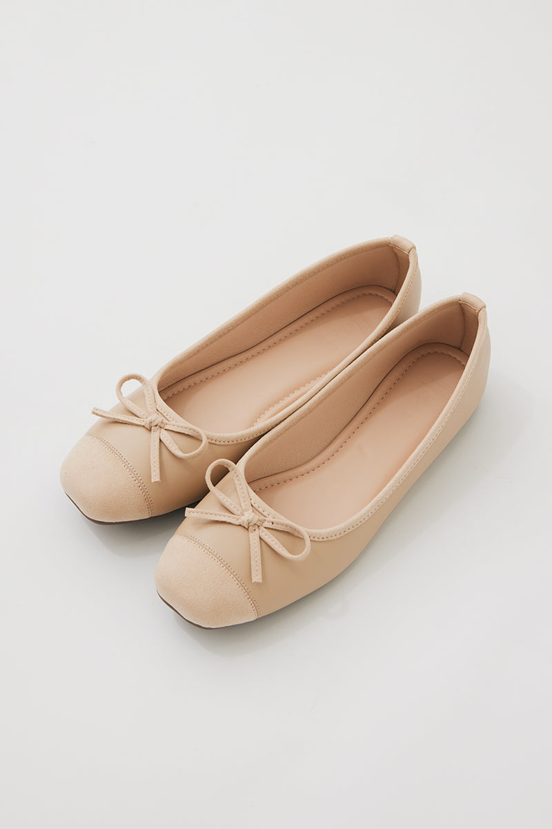 Solene Duo Ballet Flats in Nude - Image 4
