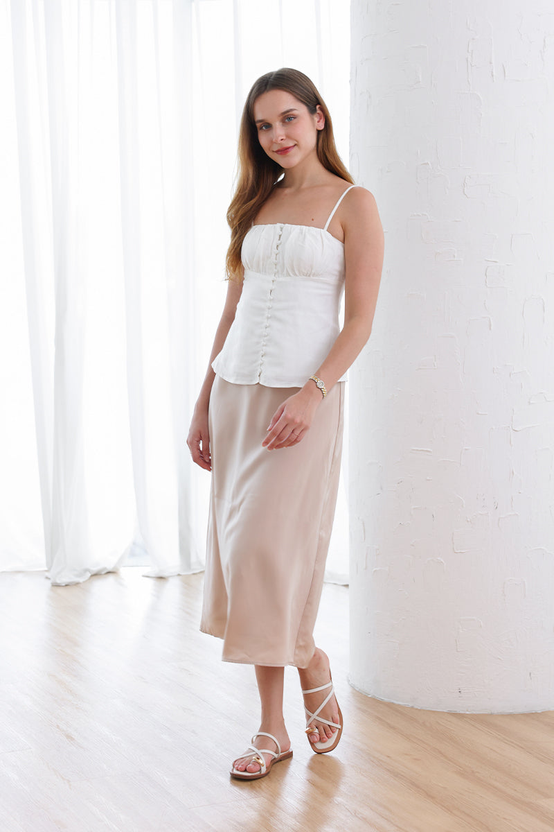 Soma Strappy Sandals in Cream - Image 3