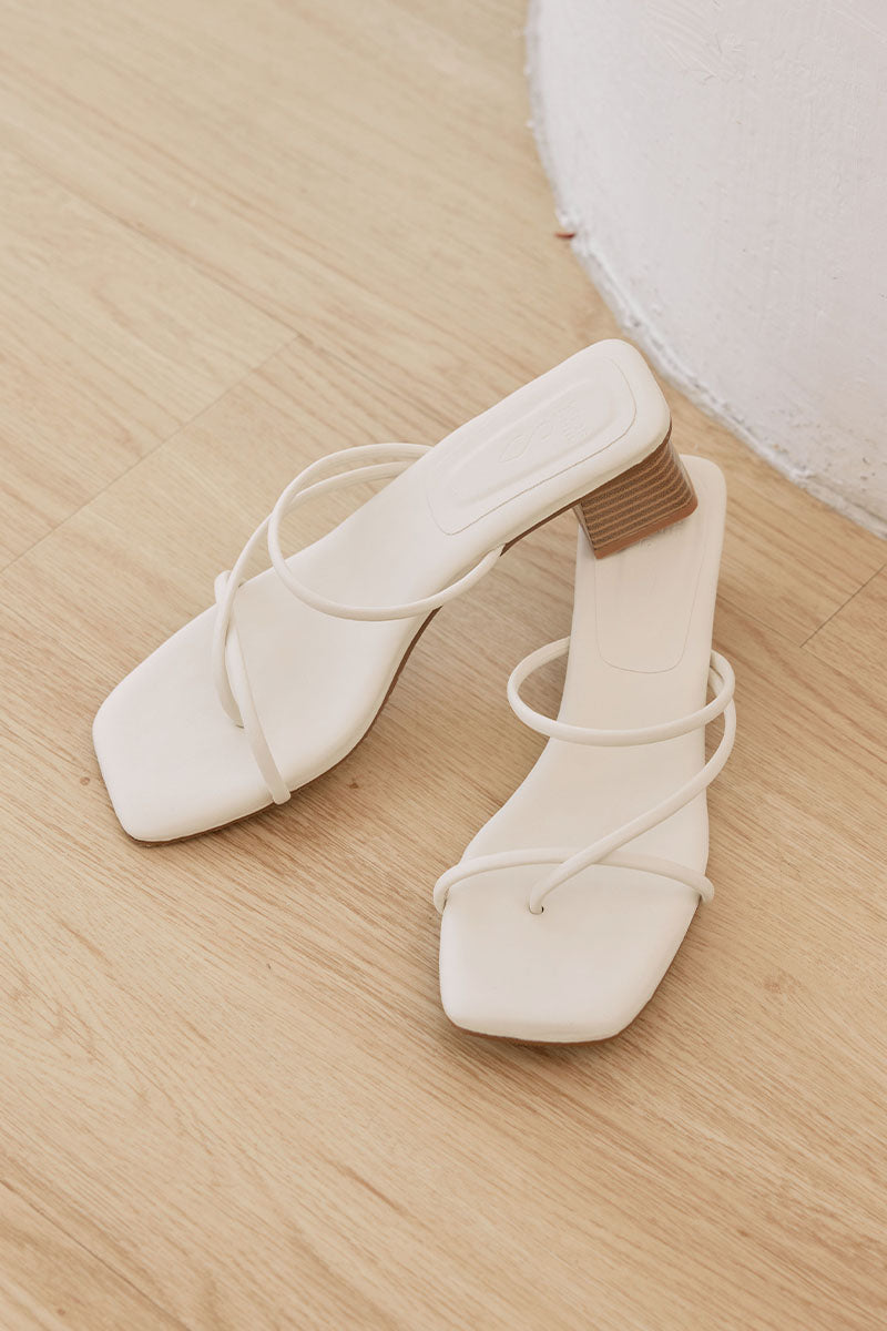 Sonder Strappy Cloud Heels in Cream - Image 6