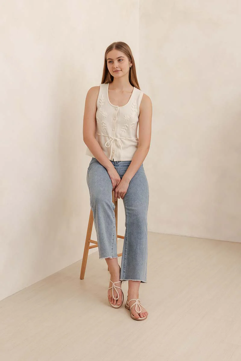 Teyla Braided Sandals in Cream - Image 6