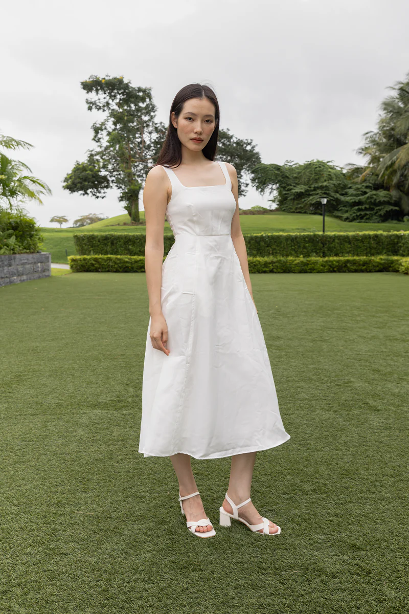 Thoren Sandal Heels in Cream