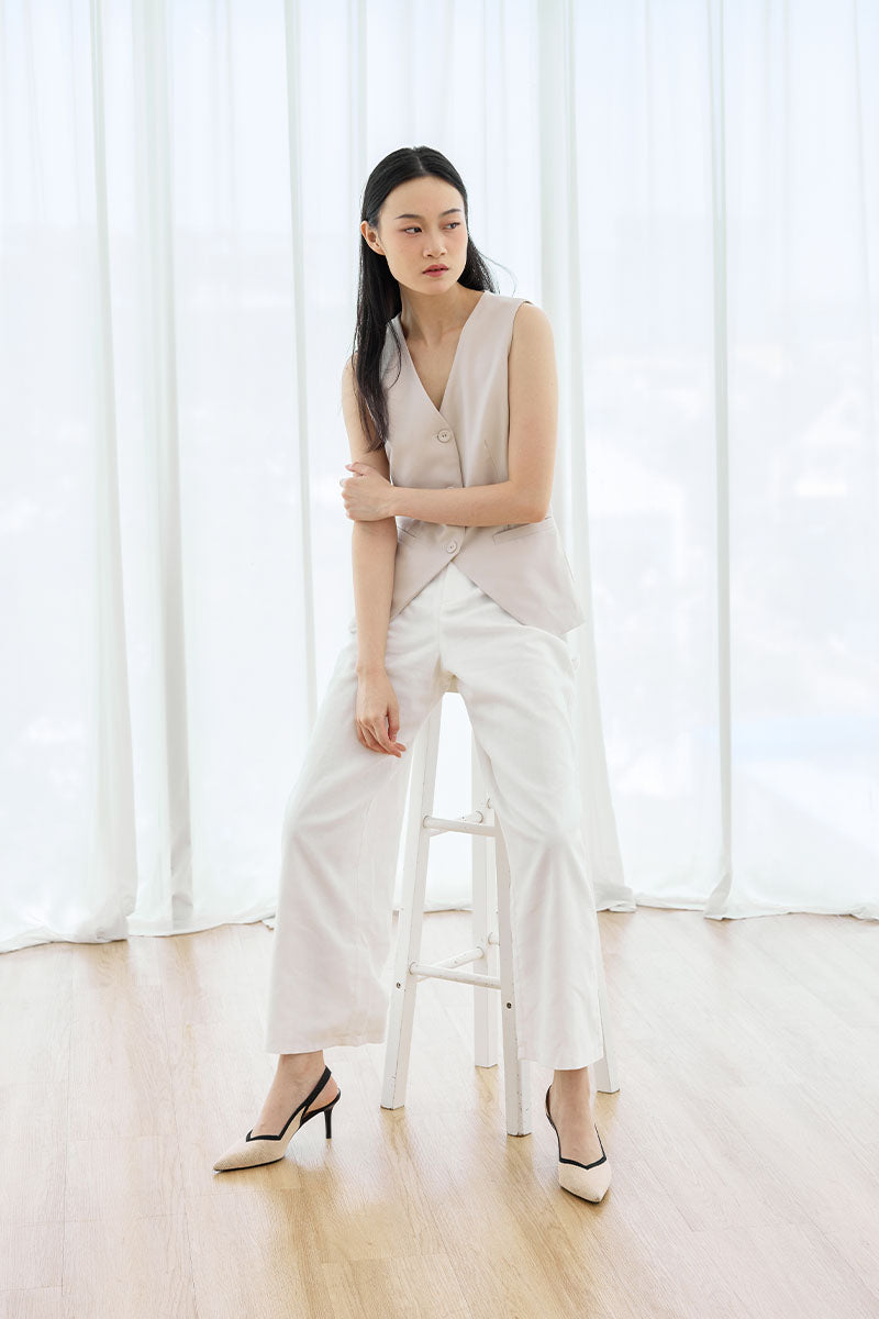 Valentina Flyknit Slingback Heels in Nude - Image 4