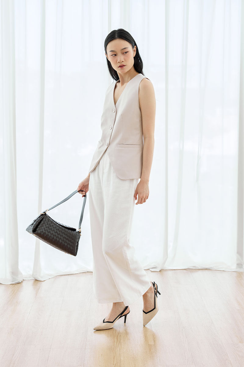 Valentina Flyknit Slingback Heels in Nude Contrast - Image 2