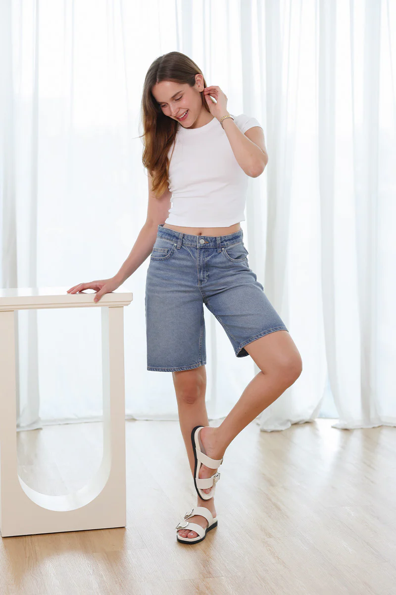 Veya Two Strap Sandals in Cream - Image 3