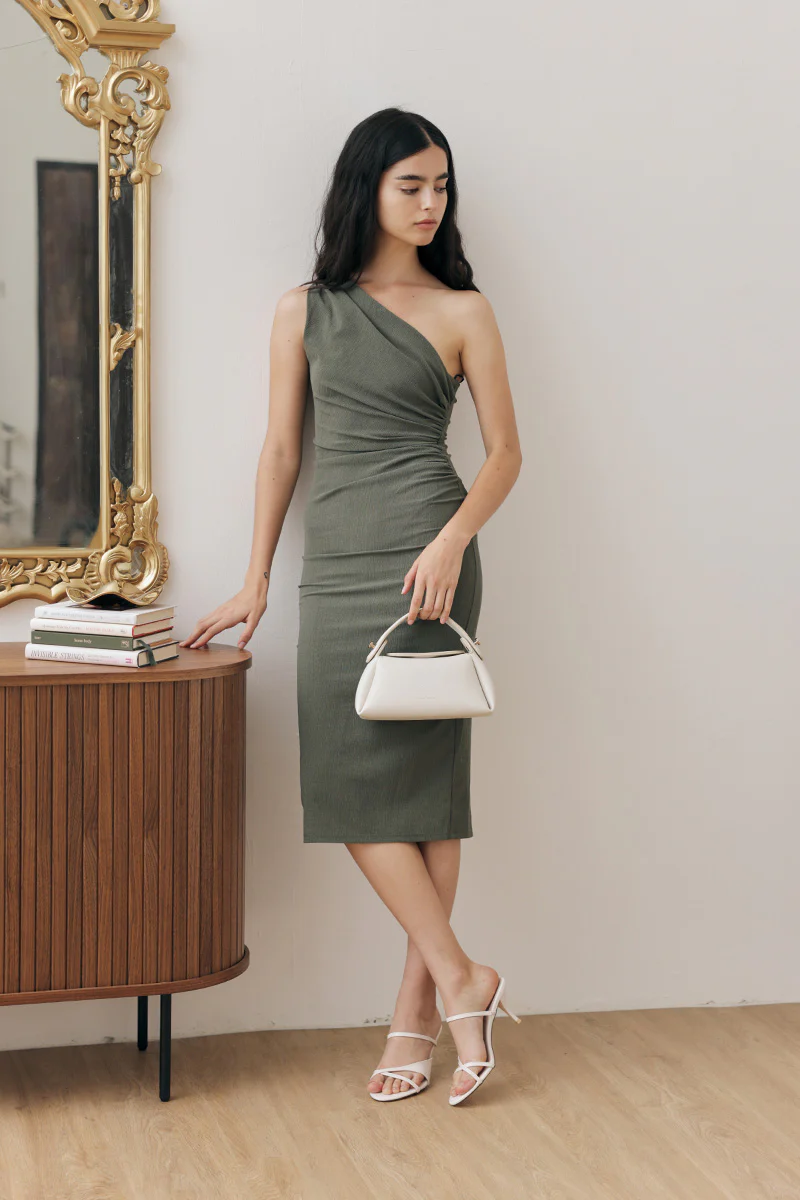 Vianne Strappy Heels in Cream Patent - Image 3