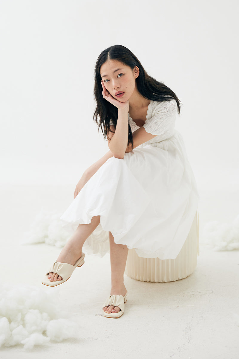Willette Cloud Heels in Cream - Image 2