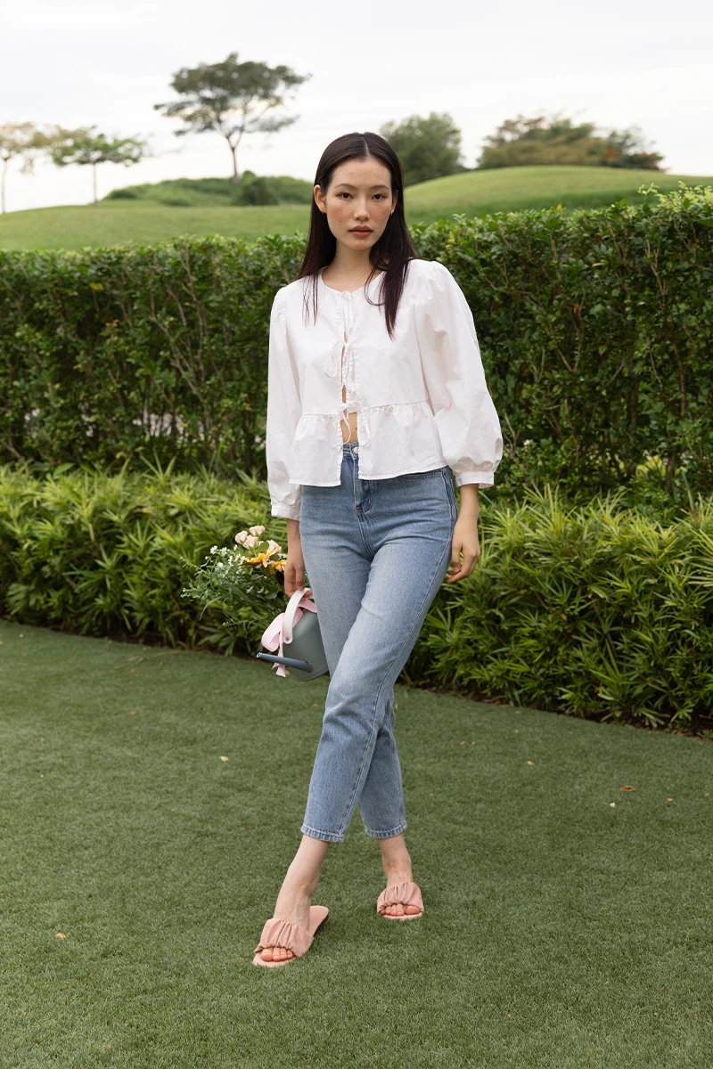 Willow Cloud Sliders in Rose Waterproof Satin - Image 6