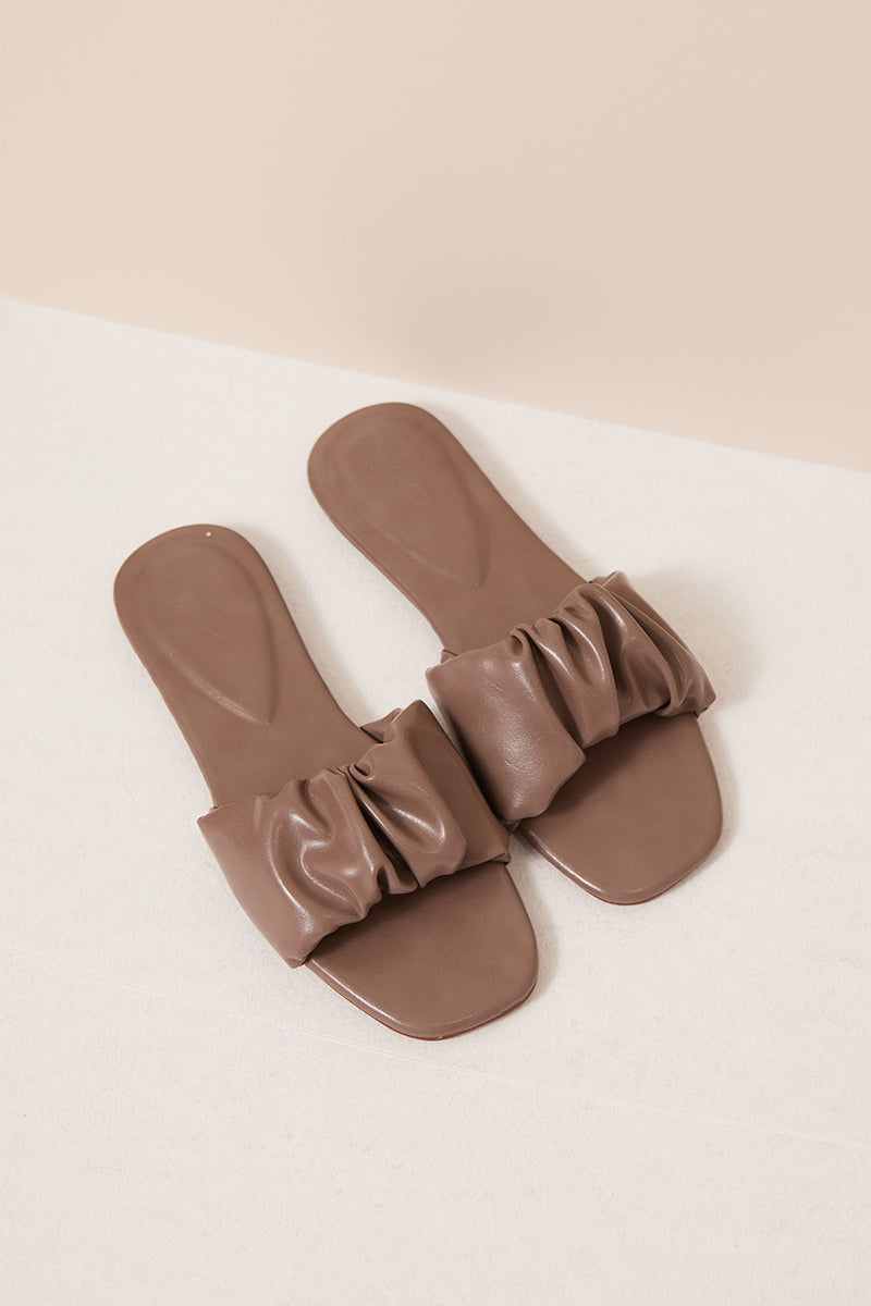 Willow Sliders in Dark Taupe - Image 3